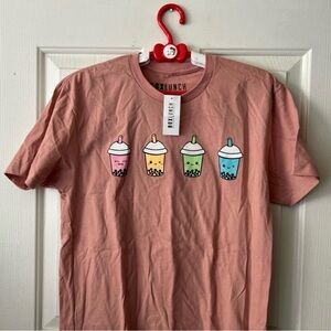 NWT BoxLunch Brown Boba Lineup Graphic T-Shirt